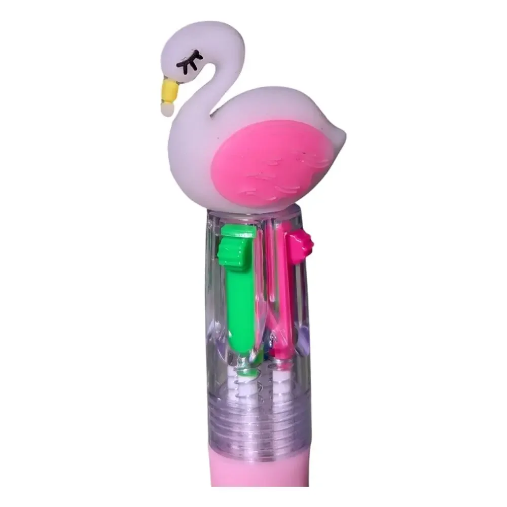 Small Pens Set Of 3 With Characters Multi Color Ink Brand New